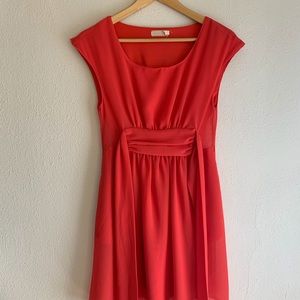 Coral dress
